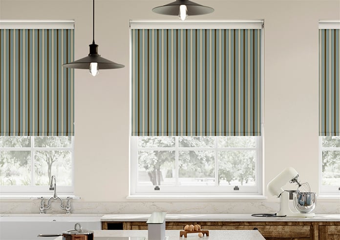 The British Stripe Co. Charles, Derwent No.1 - Roller Blind - Image 3